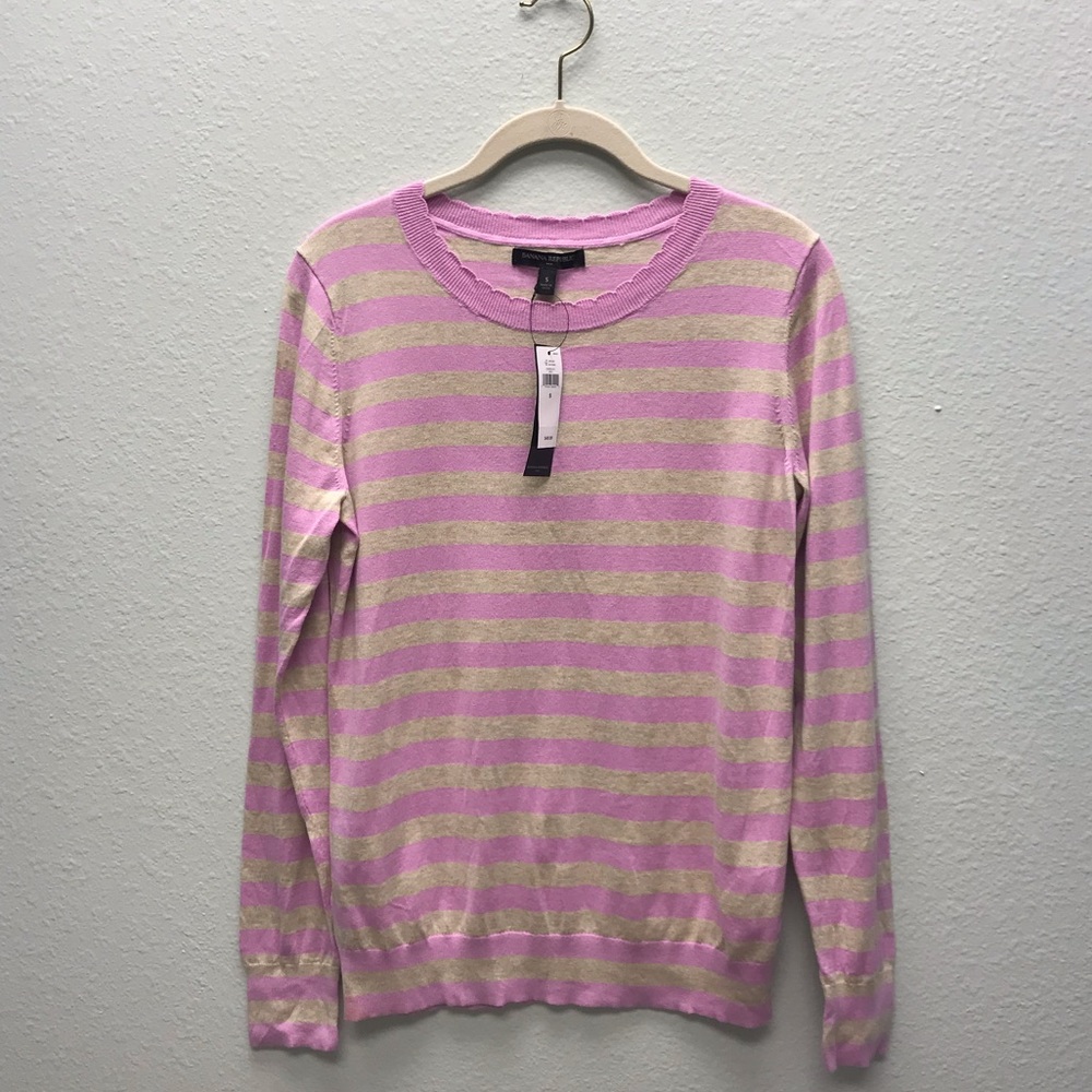NWT Banana Republic Sm lavender & heather sweater